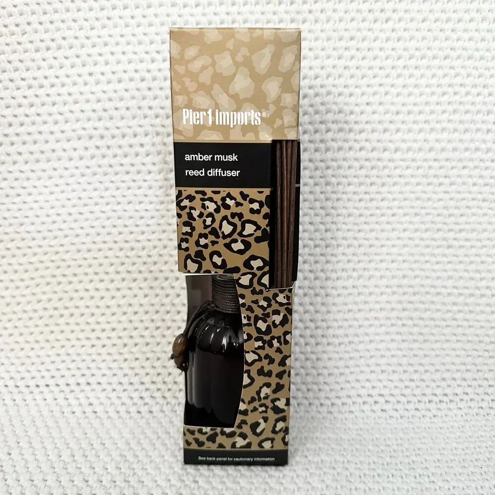 Pier 1 Imports Amber Musk Rare Discontinued Reed Diffuser Oil Kit New Vintage